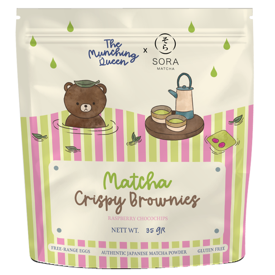 Matcha Raspberry snack package