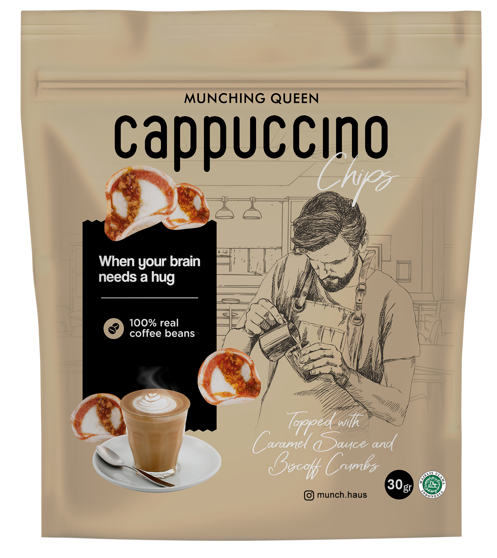 Cappuccino Chips snack package